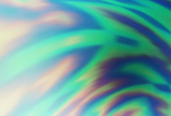 Bleu Clair Vecteur Vert Fond Abstrait Brillant — Image vectorielle