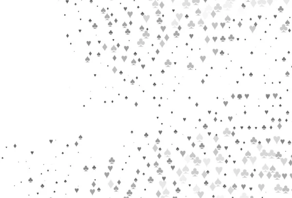 Argent Clair Disposition Vectorielle Grise Avec Des Éléments Cartes — Image vectorielle