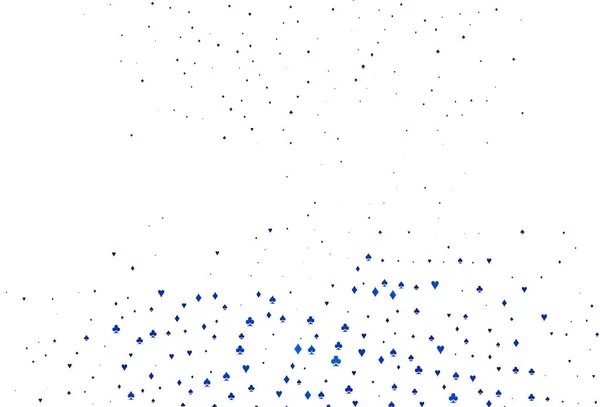 Lichtblauw Vector Patroon Met Symbool Van Kaarten — Stockvector
