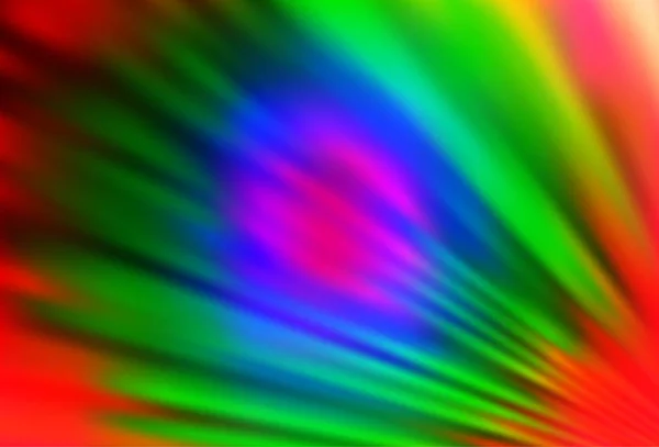 Светлый Многоцветный Радужный Векторный Фон Длинными Линиями — стоковый вектор