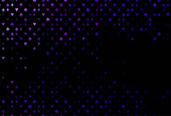 Темно Фиолетовая Векторная Текстура Игральными Картами — стоковый вектор