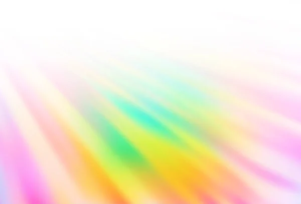 Light Multicolor Szivárvány Vektor Háttér Hosszú Vonalakkal — Stock Vector