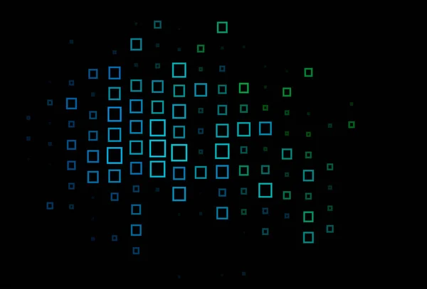 ダークブルー 長方形の緑のベクトル背景 — ストックベクタ