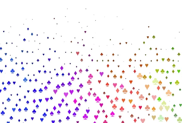 Açık Çokrenkli, Gökkuşağı vektör örtüsü ve kumar sembolleri.