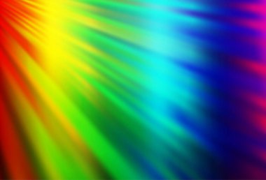 Açık Çokrenkli, tekrarlanan çubuklu Gökkuşağı vektör şablonu.