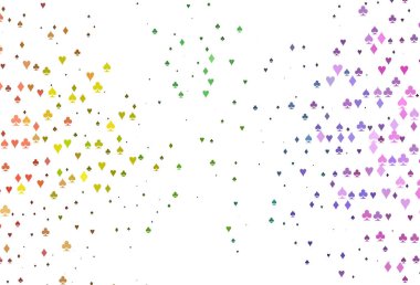 Kart işaretli Açık Çokrenkli, Gökkuşağı vektör arkaplanı.