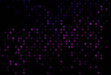 Kumar sembolleriyle koyu mor vektör örtüsü.