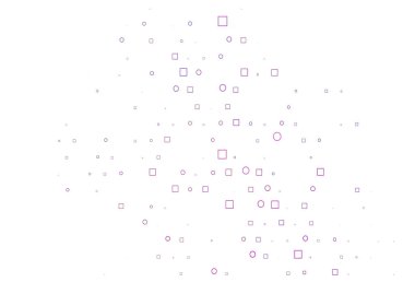 Açık Mor, çemberli pembe vektör kapağı, küpler.