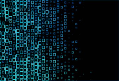 Koyu mavi, kare biçiminde yeşil vektör deseni.