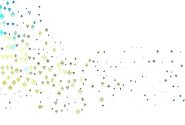 Açık Mavi, kart elementleri içeren sarı vektör düzeni.