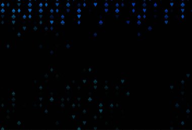 Kart sembollü koyu mavi vektör deseni.