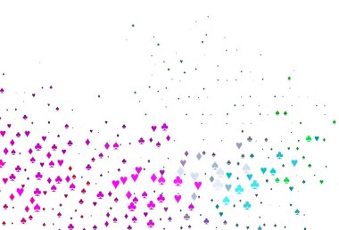 Açık Çokrenkli, Gökkuşağı vektör örtüsü ve kumar sembolleri.