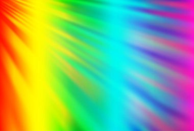 Dar çizgileri olan Açık Çokrenkli, Gökkuşağı vektör deseni.