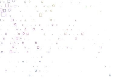 Açık Çoklu Renk, Gökkuşağı vektör düzeni daire noktaları, küpler.