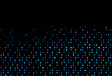 Kart sembollü koyu mavi vektör deseni.