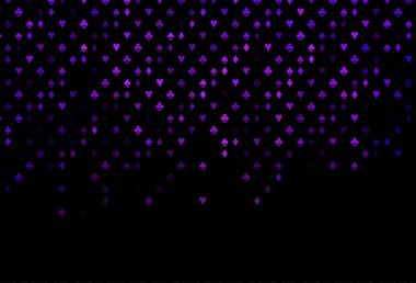 Kart işaretli koyu mor vektör arkaplanı.