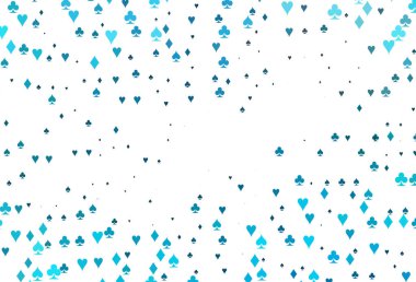 Kart elemanlarıyla hafif BLUE vektör düzeni.