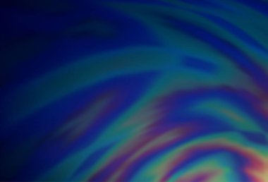 Koyu mavi vektör bulanık ve renkli desen.