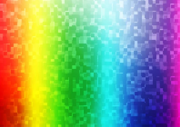 Light Multicolor Rainbow Vector Template Met Kristallen Rechthoeken — Stockvector