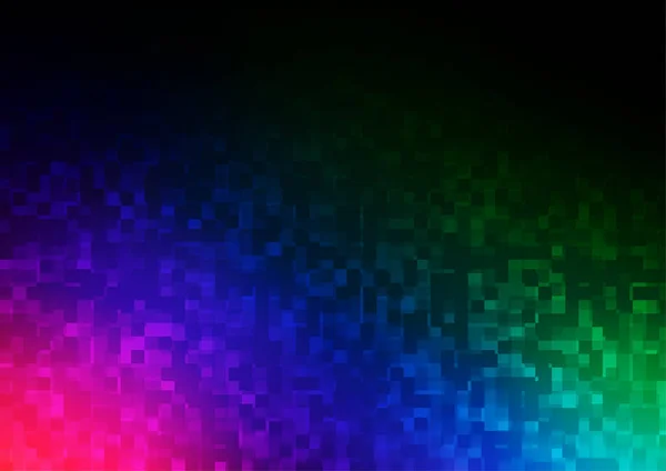 Multicolore Foncé Motif Vectoriel Arc Ciel Dans Style Carré — Image vectorielle