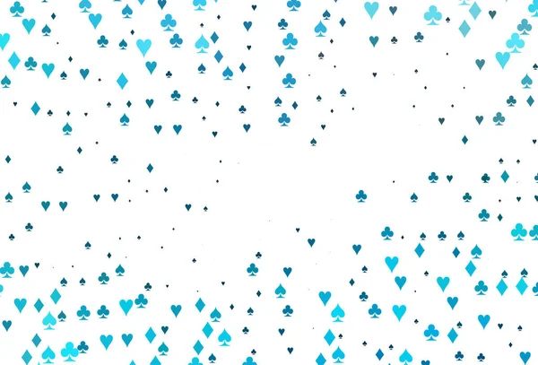 Kart elemanlarıyla hafif BLUE vektör düzeni.