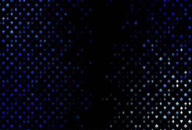 Kart işaretli koyu mavi vektör arkaplanı.