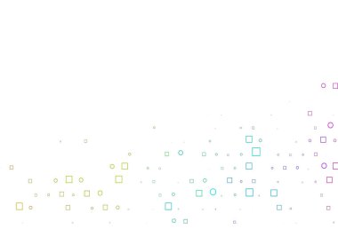 Açık Çokrenkli, lekeli Gökkuşağı vektör şablonu, dikdörtgen.