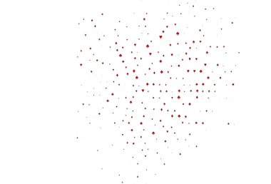 Kart işaretli açık kırmızı vektör arkaplanı.