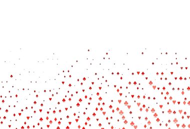 Kart işaretli açık kırmızı vektör arkaplanı.