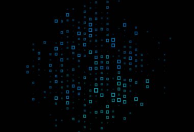 Koyu mavi, dikdörtgenli yeşil vektör arkaplanı.