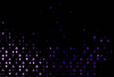 Kumar sembolleriyle koyu mor vektör örtüsü.