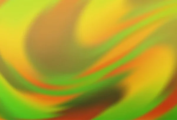 Hellgrün Gelber Vektor Bunt Verschwimmen Hintergrund — Stockvektor