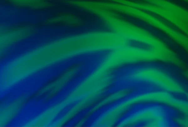 Bleu Foncé Vecteur Vert Fond Flou Coloré — Image vectorielle