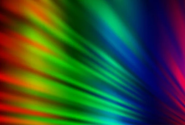 Lys Flerfarvet Rainbow Vektor Skabelon Med Gentagne Pinde – Stock-vektor