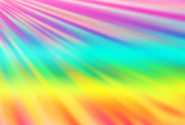 Multicolor Claro Fondo Del Vector Del Arco Iris Con Líneas — Vector de stock