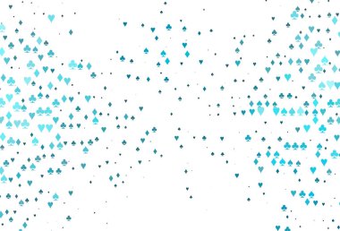 Kart elemanlarıyla hafif BLUE vektör düzeni.