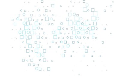 Noktalı, noktalı, küplü hafif Mavili vektör arkaplanı.