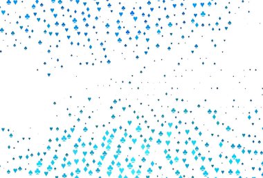 Poker sembollü hafif BLUE vektör şablonu.