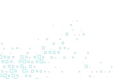 Diskleri, dikdörtgenleri olan hafif BLUE vektör dokusu.