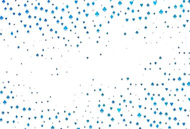 Oyun kartlarıyla hafif BLUE vektör dokusu.