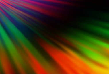 Düz çizgileri olan koyu renkli, gökkuşağı vektör arkaplanı.