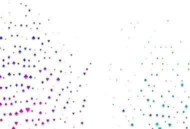 Açık Çokrenkli, iskambil kağıtlı Gökkuşağı vektör dokusu.