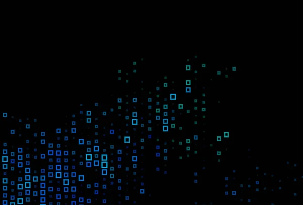 Fondo Abstracto Con Cuadrados Azules Negros — Vector de stock