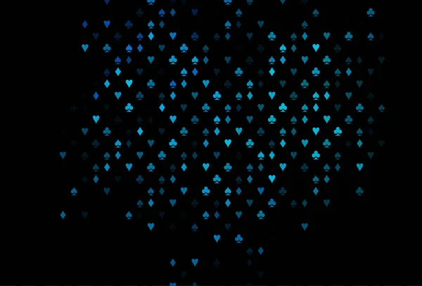 Темне Blue Векторне Компонування Елементами Карт — стоковий вектор