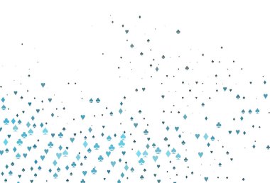 Kart elemanlarıyla hafif BLUE vektör düzeni.