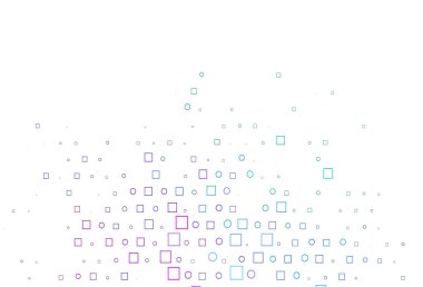 Açık Çoklu Renk, Gökkuşağı vektör düzeni daire noktaları, küpler.