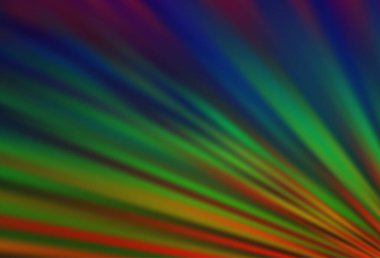 Koyu Çokrenkli, tekrarlanan çubuklu Gökkuşağı vektör şablonu.