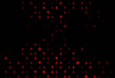 Koyu kırmızı vektör düzeni ve kart elemanları.