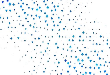 Kart sembollü hafif Mavili vektör deseni.