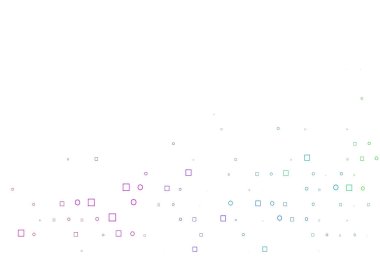 Açık Çokrenkli, lekeli Gökkuşağı vektör şablonu, dikdörtgen.